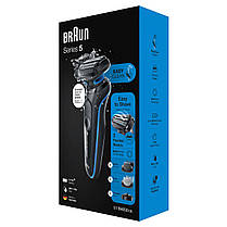 Електрична бритва Braun Series 5 51-B4650cs Black/Blue, фото 3