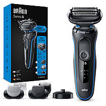 Електрична бритва Braun Series 5 51-B4650cs Black/Blue, фото 5