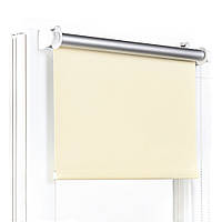 Роллеты на окна Блекаут Роллета тканевая Рулонная штора Рольшторы блекаут 056 Айвори