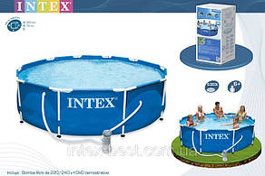 Каркасні басейни Intex 56996 (28212) (366х76 див. ) + насос помпа, фото 1