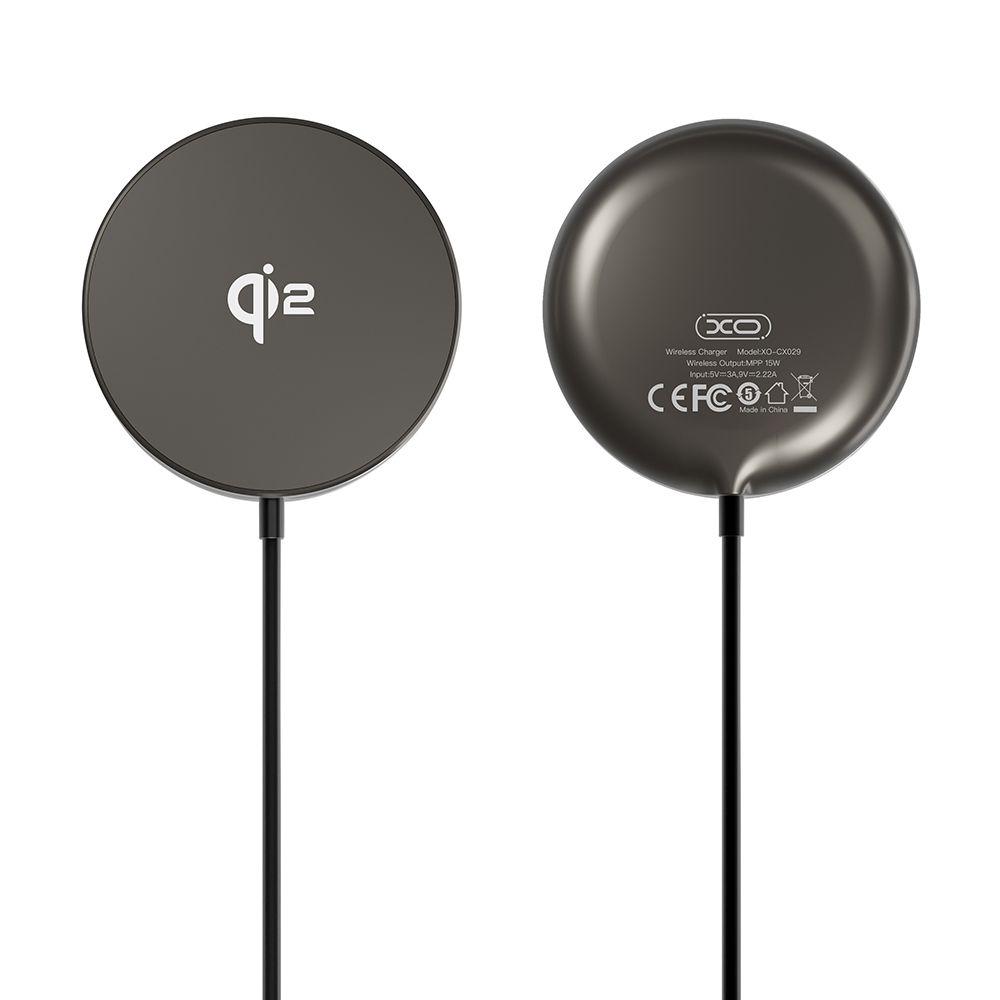 Бездротовий Зарядний Пристрій XO CX029 QI2 Magnetic Wireless 15W Колір Чорний