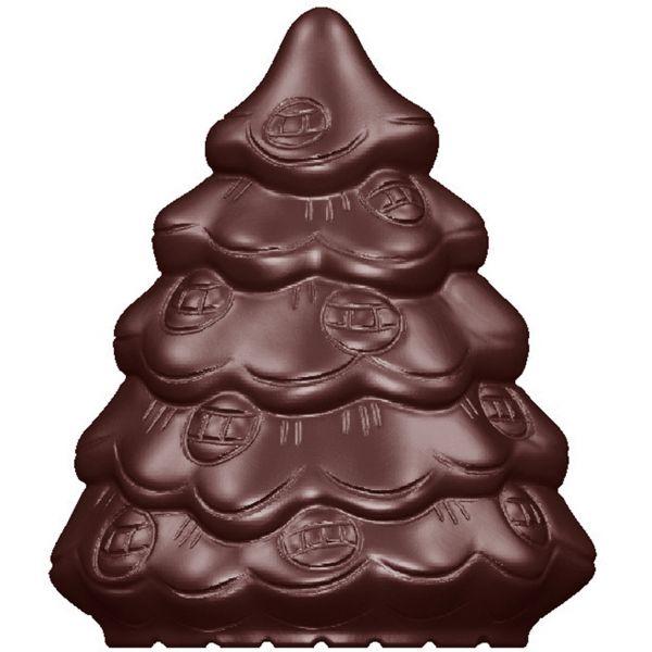 Форма для шоколаду полікарбонатна "ялинка" 48х40 мм h18 мм, 2х4 шт./16 г Chocolate World (1635 CW)
