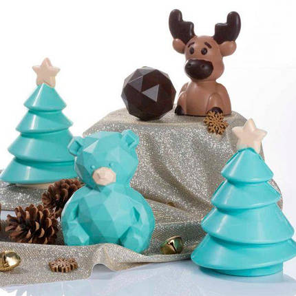 Форма для шоколаду полікарбонатна Ведмедик 110 г Martellato (MA3014), фото 3