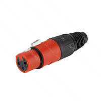 Гніздо XLR 3pin, на кабель червоне