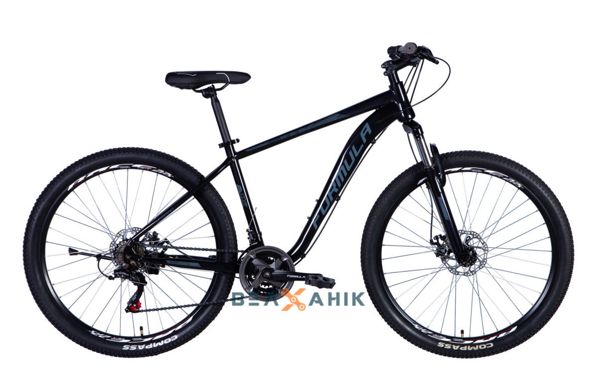 Велосипед 27,5" Discovery KOZAK AM DD (рама 19") St з підніжкою чорний