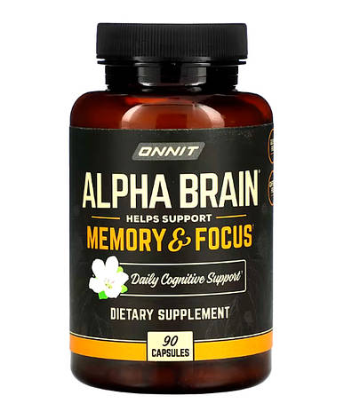 Вітаміни для мозку Onnit Alpha Brain Memory and Focus 90 капс США, фото 1