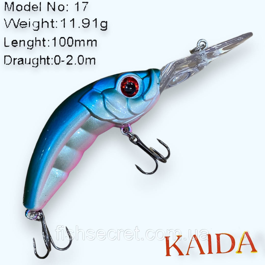 Воблер Kaida 100 мм. 11,91 г. 01, фото 1