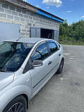 Вітровики з хромом (4 шт.) Ford Focus 2 седан/хетчбек 2004-2011, фото 4