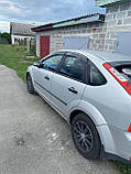 Вітровики з хромом (4 шт.) Ford Focus 2 седан/хетчбек 2004-2011, фото 5