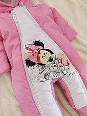 Дитячий теплий чоловічок комбінезон осінь весна зима 0-3 міс 56-62 розмір, фото 2