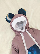 Дитячий теплий чоловічок комбінезон осінь весна зима 0-3 міс 56-62 розмір, фото 5