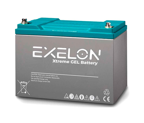 Акумуляторна батарея EXELON 100-12 GEL 12V 100 Ah (330 x 173 x 218), 30.4 kg Grey, фото 1