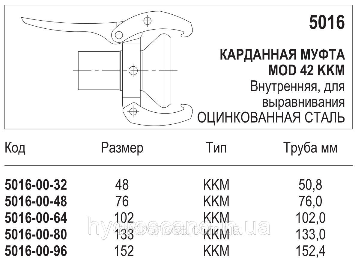 Карданная муфта, 5016 - фото 4 - id-p742225