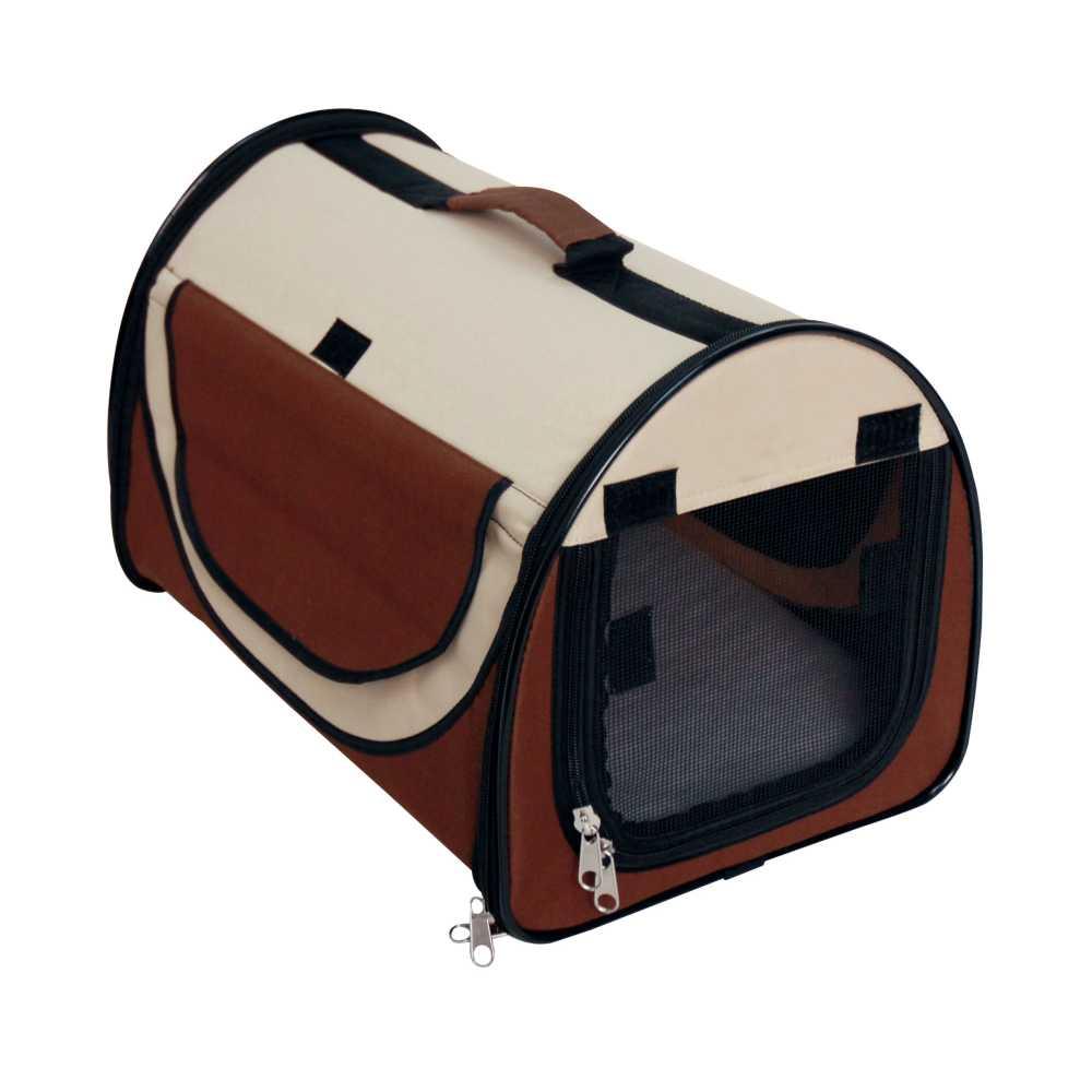 Сумка-намет для тварини Fast & Easy, зручно для виставок, коричневий / беж, 65x49x50см (*), фото 1