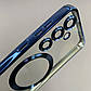 Чохол бампер Wave для Samsung Galaxy S24 Metal Colour MagSafe Blue, фото 3