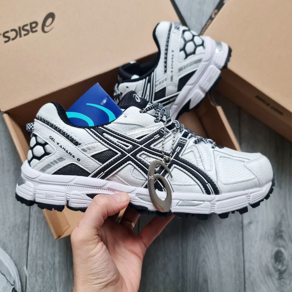 Чоловічі Кросівки Asics Gel-Kahana 8 White Black / Асікс Гел-Кахана 8 Білі з Чорним