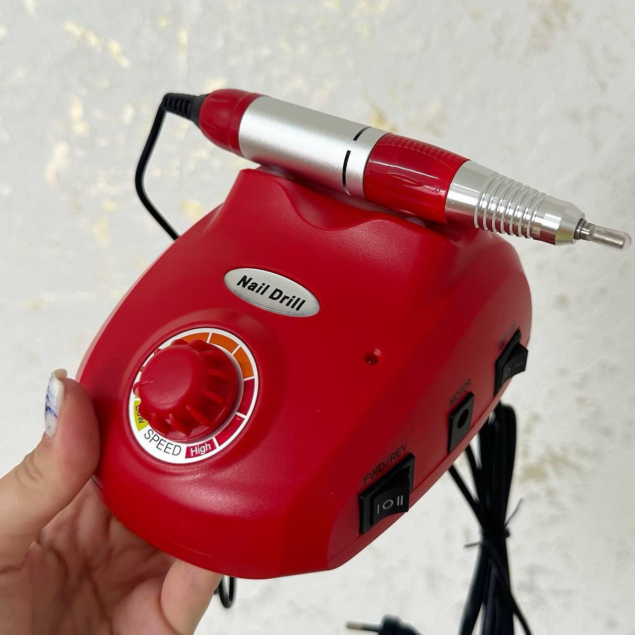 Апарат для манікюру Nail Master ZS-603 (45 Вт, 35000 оборотів) червоний