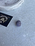 Виноградний халцедон натуральний камінь необроблений халцедон 12*11 мм., фото 4