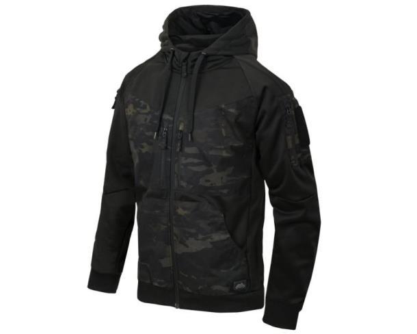 Кофта HELIKON-TEX Rogue Hoodie (Fullzip) Black/Multicam (BL-RHF-PO-010CA) РОЗМІР 3XL