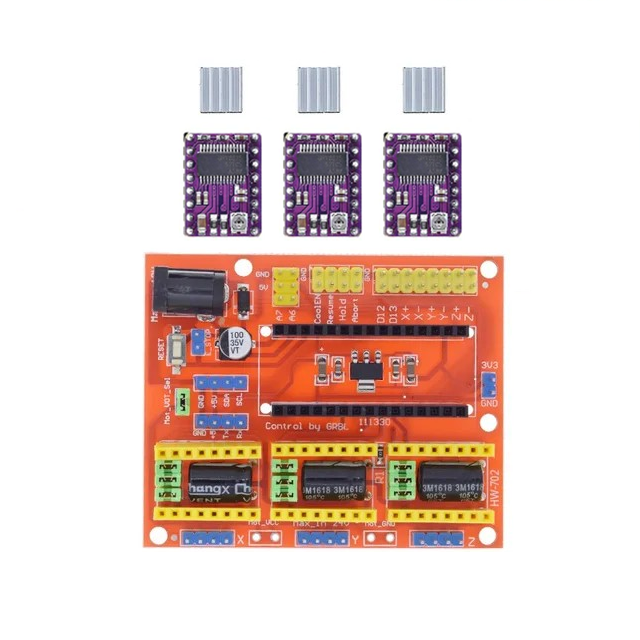 Плата розширення для ЧПУ Arduino CNC Shield v4 і драйвера DRV8825, фото 1