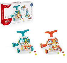 Каталка HE 0828 / HE 0829 (6) 2в1, интерактивный столик, музыкальное пианино, в коробке