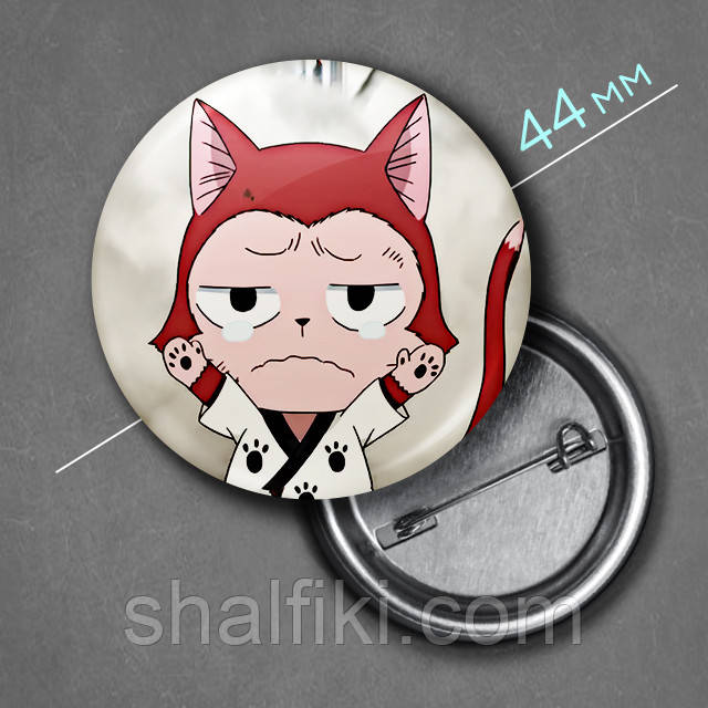 "Лектор (Хвіст феї / Fairy tail)" значок круглий на булавці Ø44 мм