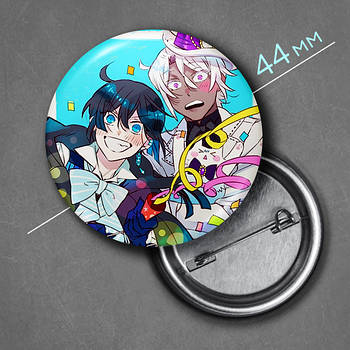 "Ванітас та Ной (Мемуари Ванітаса / The Case Study of Vanitas)" значок круглий на булавці Ø44 мм