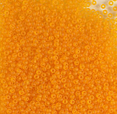 Бісер чеський Preciosa 80060, матовий прозорий, жовтий темний (10 г)