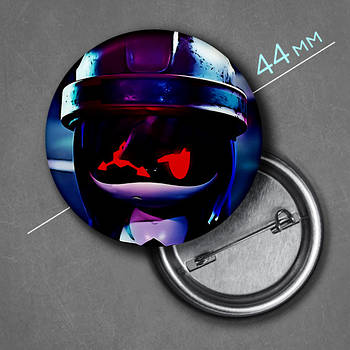 "Долл (Дрони-вбивці / Murder Drones)" значок круглий на булавці Ø44 мм