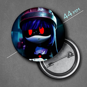 "Долл (Дрони-вбивці / Murder Drones)" значок круглий на булавці Ø44 мм