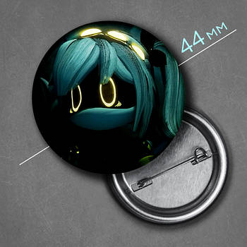 "J / Джей (Дрони-вбивці / Murder Drones)" значок круглий на булавці Ø44 мм