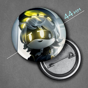 "N / Ен (Дрони-вбивці / Murder Drones)" значок круглий на булавці Ø44 мм