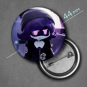 "Узі  (Дрони-вбивці / Murder Drones)" значок круглий на булавці Ø44 мм