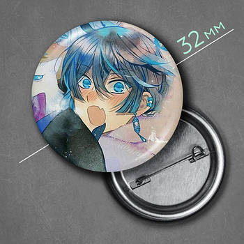 "Ванітас та Ноа (Мемуари Ванітаса / The Case Study of Vanitas)" значок круглий на булавці Ø32 мм