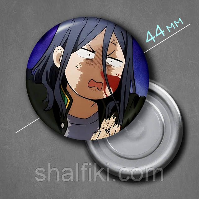 "Кьотаро Сугішіта (Вітролом / Wind Breaker)" магніт круглий Ø44 мм, фото 1