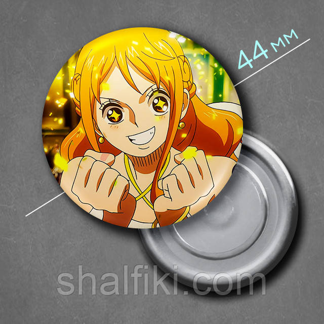 "Намі (Ван Піс / One Piece)" магніт круглий Ø44 мм, фото 1