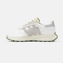 Кросівки Adidas Retropy E5 White Grey Beige / Адідас Ретропі Е5 Білі з Сірим та Бежевим, фото 4