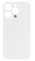 Задня кришка iPhone 15 Pro Max, біла, White Titanium, з великими отворами під вікна камер, оригінал PRC
