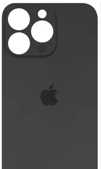 Задня кришка iPhone 13 Pro, сіра, Graphite, з великими отворами під вікна камер, оригінал PRC, фото 1