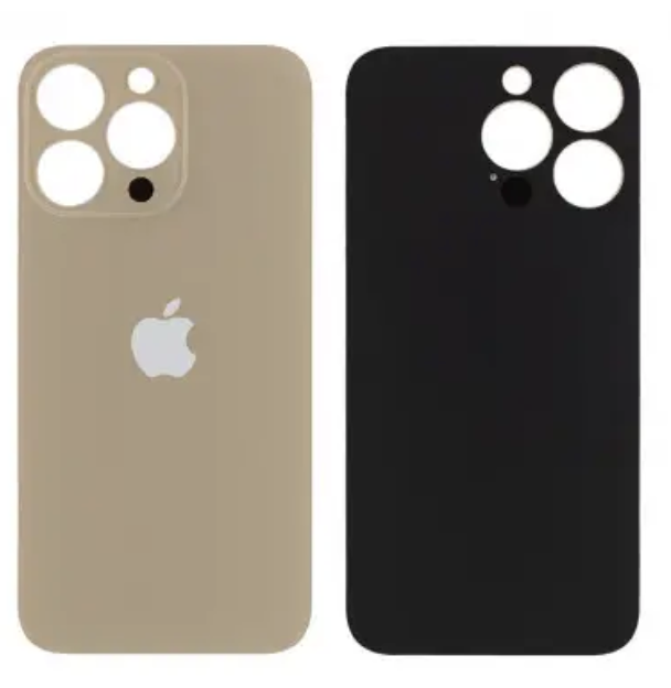 Задня кришка iPhone 13 Pro, золотиста, з великими отворами під вікна камер, оригінал PRC