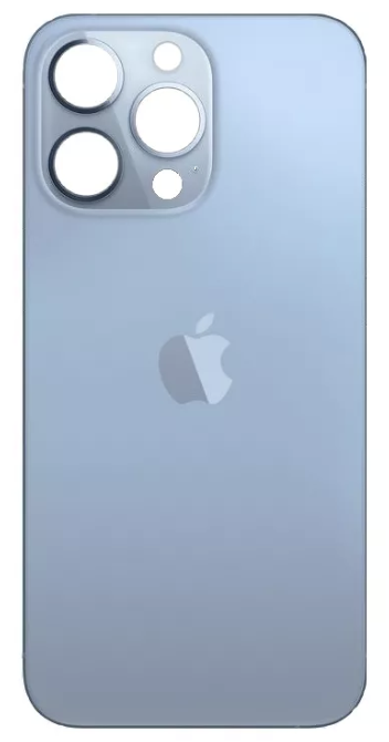 Задня кришка iPhone 13 Pro, блакитна, Sierra Blue, з великими отворами під вікна камер, оригінал PRC