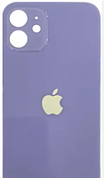 Задня кришка iPhone 12, фіолетова, з великими отворами під вікна камер, оригінал PRC