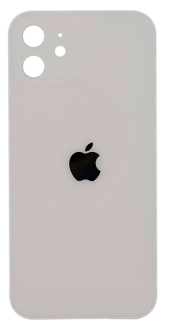 Задня кришка iPhone 12, біла, з великими отворами під вікна камер, оригінал PRC