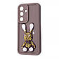 Чохол бампер силіконовий Wave для Samsung Galaxy S23 FE Зайчик Brown, фото 3