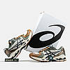 Чоловічі Кросівки Asics Gel-Kayano 14 Beige Green Brown / Асікс Гел-Каяно 14 Бежеві із Зеленим та Коричневим, фото 7