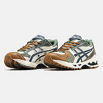 Чоловічі Кросівки Asics Gel-Kayano 14 Beige Green Brown / Асікс Гел-Каяно 14 Бежеві із Зеленим та Коричневим, фото 5