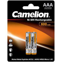 Популярний! Акумулятор Camelion AAA 600mAh Ni-MH R03 * 2 (NH-AAA600BP2) - Краща якість тільки на Nukleon.com.ua