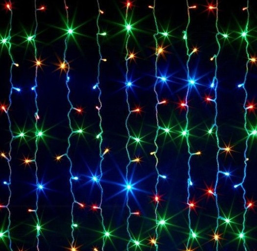 Гірлянда Бахрома» штора 144 led 3 м * 0,5 м мульти