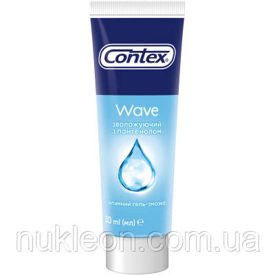 Популярний! Інтимний гель-змазка Contex Wave зволожуючий з пантенолом (лубрикант) 30 мл (4820108005211) - Краща якість тільки на