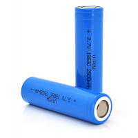 Популярний! Акумулятор 18650 Li-Ion ICR18650 FlatTop, 2500mAh, 3.7V, Blue Vipow (ICR18650-2500mAhFT) - Краща якість тільки на